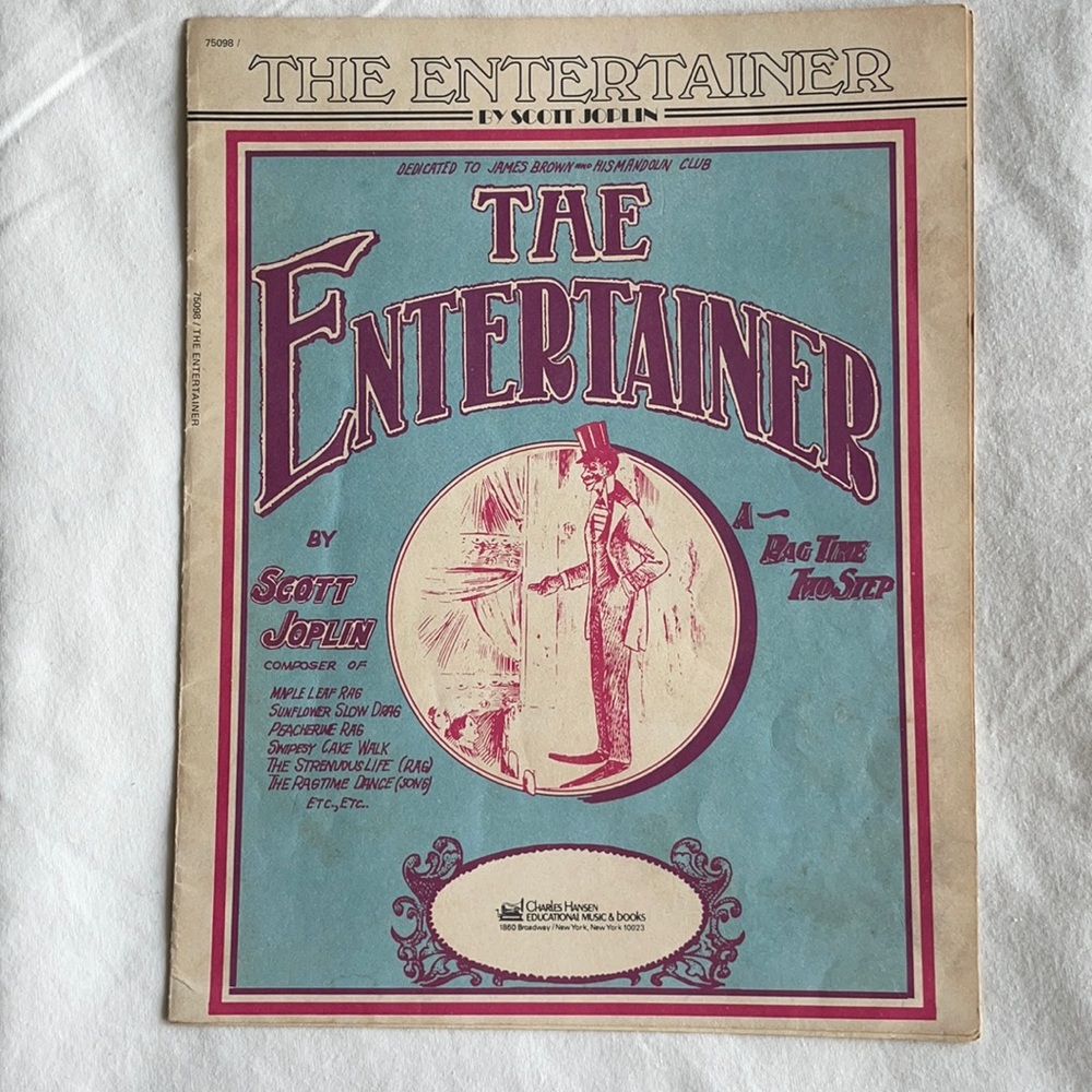 The Entertainer Scott Joplin Sheet Music Ragtime
